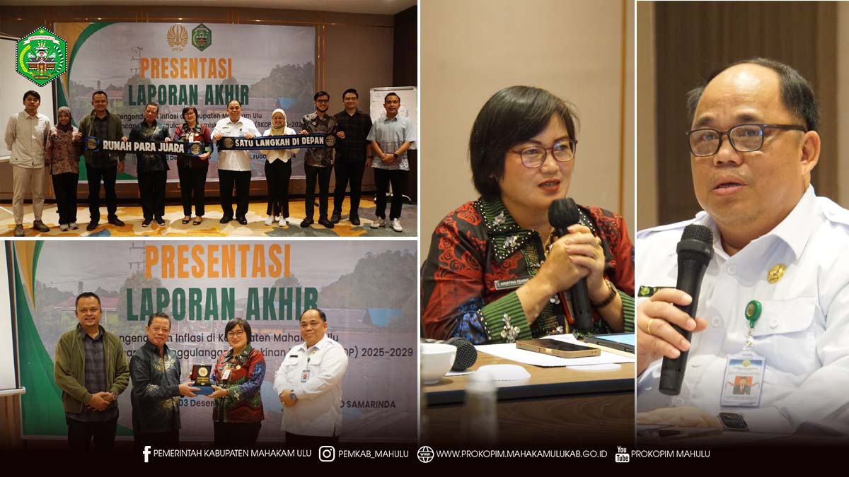 Pemkab Mahulu Bahas Pengendalian Inflasi dan Kemiskinan Dalam Presentasi Laporan Akhir RPKD 2025 – 2029